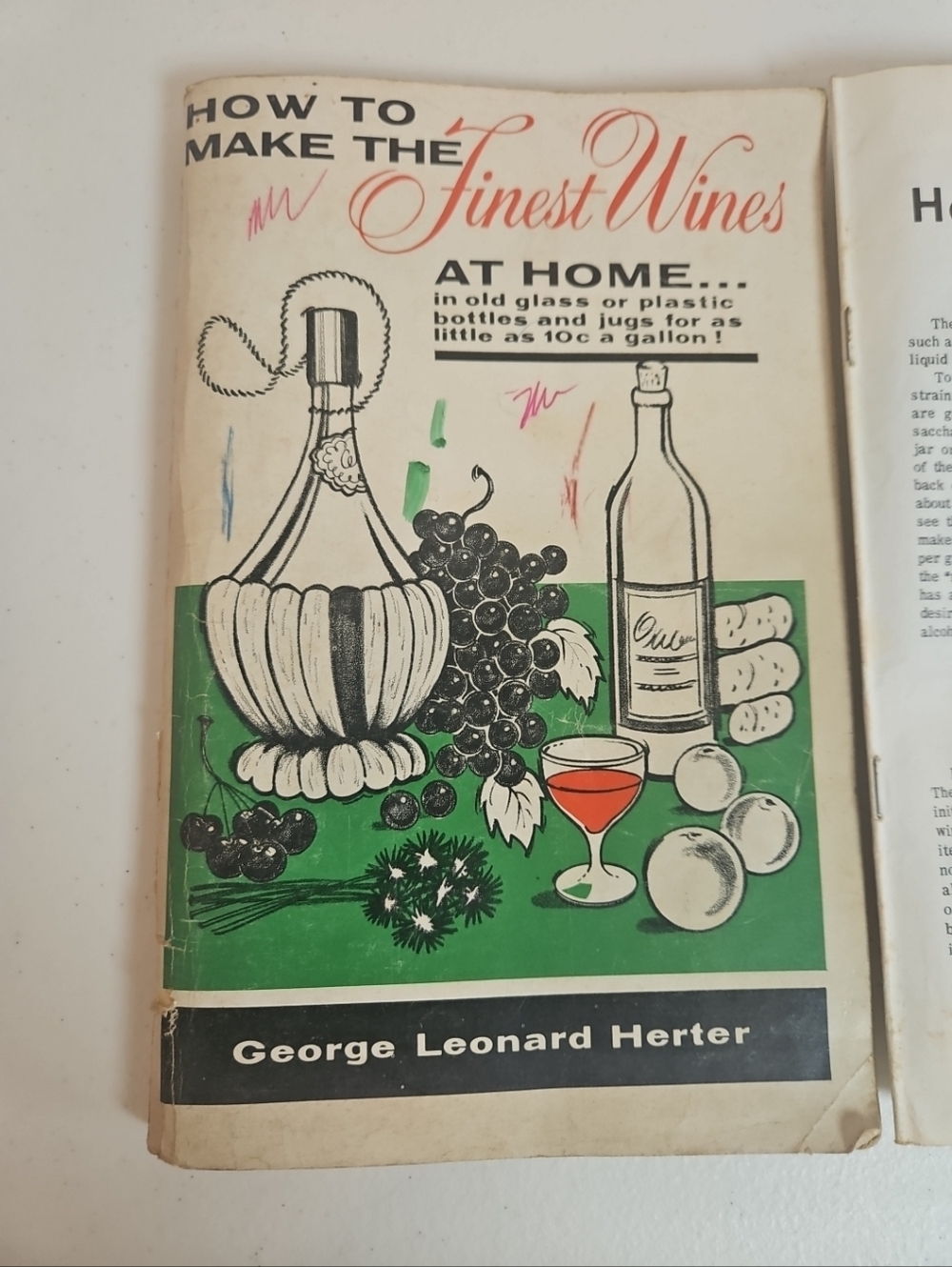 Finest Wines At Home 1967 2nd Edition George Herter Vintage Saccharometer Guide